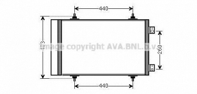 AVA QUALITY COOLING cn5263d -  Конденсатор, кондиционер